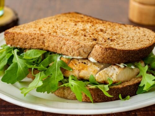 Peri Peri Grilled Chicken Sandwich, Wicked Good Pizza