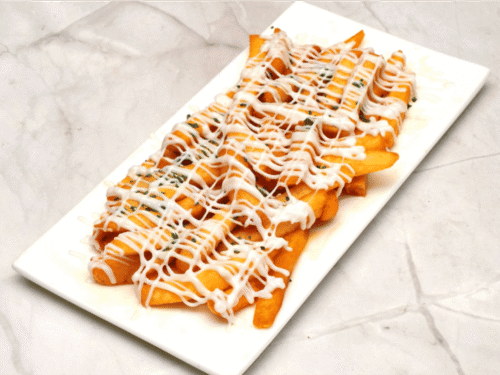Cheesy French Fries, Wicked Good Pizza